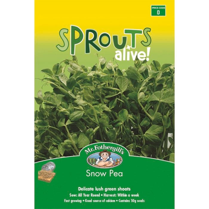 Mr Fothergills Sprouts Alive Snow Pea Seeds