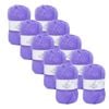 10x Malli Purple Blend Basic 100g Knitting/crochet Yarn Acrylic/poly