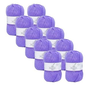 10x Malli Purple Blend Basic 100g Knitting/crochet Yarn Acrylic/poly