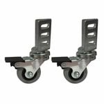 Move It 50mm 40kg Swivel Brake Angle Plate Castor - 2 Pack