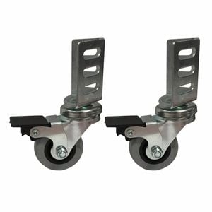 Move It 50mm 40kg Swivel Brake Angle Plate Castor - 2 Pack
