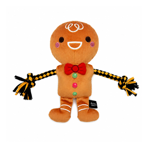 Baxter Bone Festive Gingerbread Pull Rope Toy