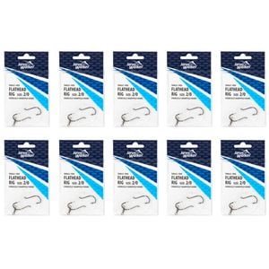 10x Jarvis Walker Tangle Free Flathead Rig Hooks Size 2/0
