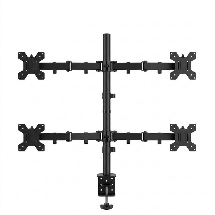 Levede Quad Monitor Arm Stand 10-27" Screens Desk Mount Adjustable Swivel Arms