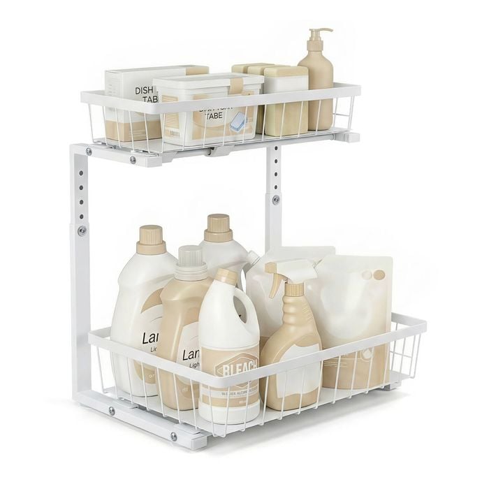 Artiss Under Sink Organizer White