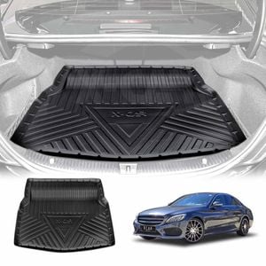 Boot Liner for Mercedes-Benz C-Class Sedan 2014-2021 Heavy Duty Cargo Trunk Mat Luggage Tray