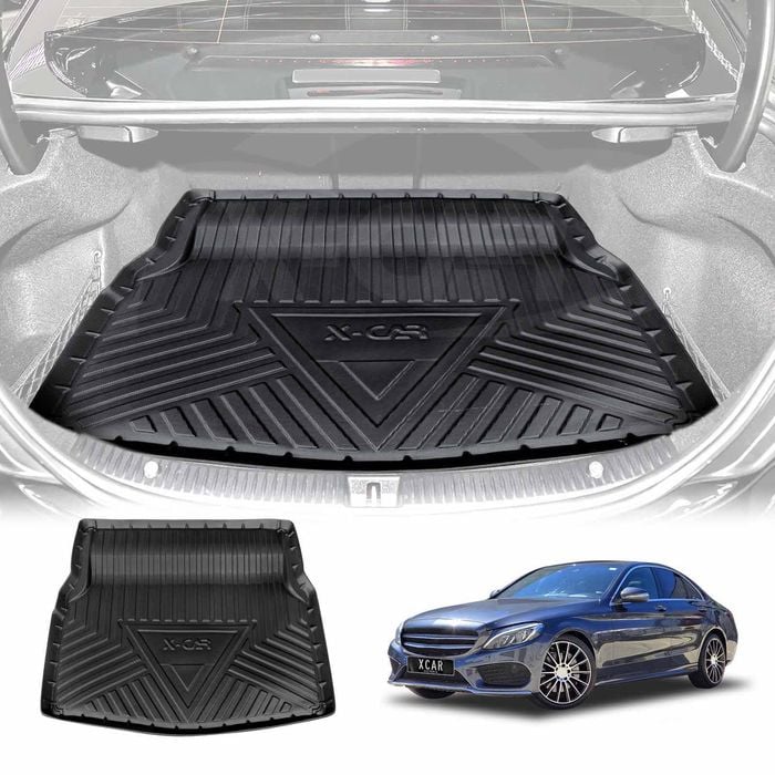Boot Liner for Mercedes-Benz C-Class Sedan 2014-2021 Heavy Duty Cargo Trunk Mat Luggage Tray