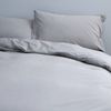 Canningvale Vintage Softwash Size Double Quilt Cover Set Smokey Grey Melange