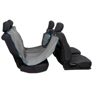 Kurgo Heather Backseat Dog Hammock - Grey/Coastal Blue