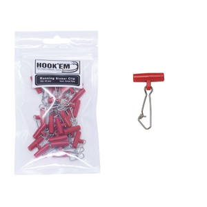 Hook'em Easy Rig Running Sinker Clips Prepack Small Red