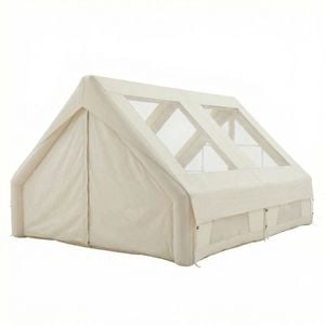 Outdoor360 Airhaven 12m² Inflatable Camping Air Tent, 6-person House Tent W/pump