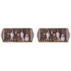 2PK Ashdene Working Dogs Hay Shed Sandwich Scatter Serving Tray 38x16.5cm