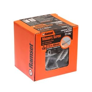 Ramset 7.5 x 40mm Galvanised Masonry Anchor Screw - 100 Box