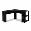 Artiss Ronald Black L-Shaped Corner Office Computer Desk