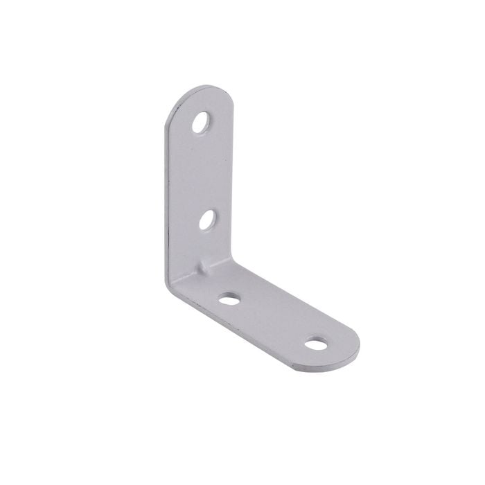 Carinya 50 x 50 x 20 x 1.8mm White Reinforcing Angle Bracket - 8 Pack