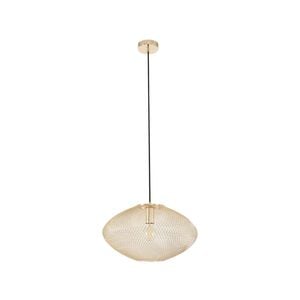 CLA Lighting GOLPE Interior Oval Stainless Steel Pendant Light- Small Champagne Gold