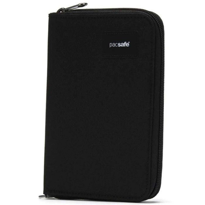 Pacsafe Rfidsafe Compact Travel Organiser - Jet Black