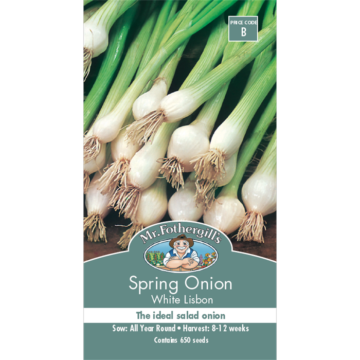 Mr Fothergill's White Lisbon Spring Onion Vegetable Seeds