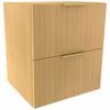 Lugna 512 x 450 x 380mm Sand 2 Drawer Ready to Assemble Unit