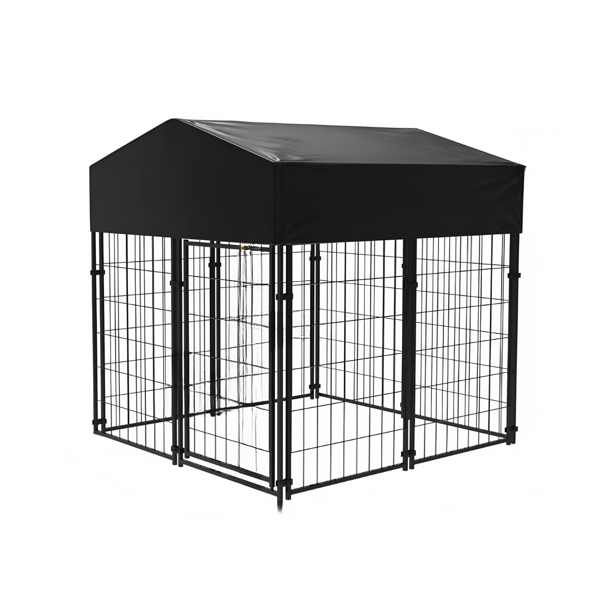 P&P Black Roofed Outdoor Dog Enclosure for Safe Containment(XS ... - Pet Safe Outdoor Dog Enclosure With Extra High Netting
