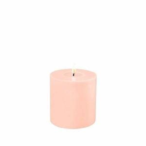 Deluxe Homeart Flameless Candle - Light Pink 10 x 10cm