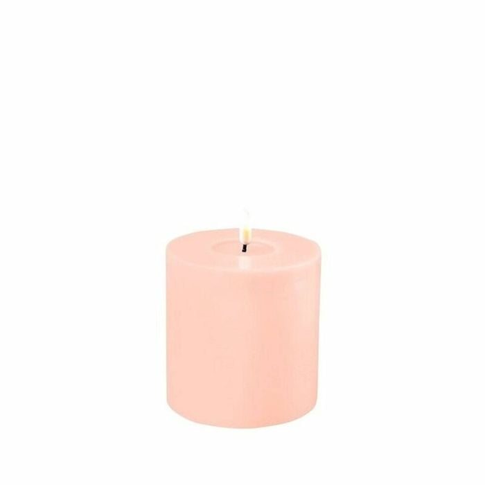 Deluxe Homeart Flameless Candle - Light Pink 10 x 10cm
