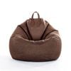 Catzon Bean Bag Chair Cover (No Filler) Linen Washable-Dark Brown(M)