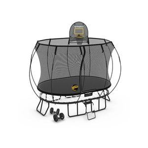 Springfree Compact Oval Trampoline 1.9m X 2.7m - Moving Accessory Bundle Hoop, Ladder And Wheels