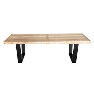 Sk Designer Living | Replica George Nelson Platform Bench | 122cm - Natural & Black
