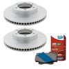 Basco Front Rotors + Bendix Brake Pads For Toyota Hilux TGN121 FJ Cruiser GSJ15 -BRK1030-BDX