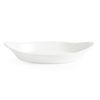 Olympia Oval Eared Dishes Whiteware 6 Pack 229x127mm Porcelain Catering Tableware Ovenproof