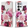Tough On for Samsung Galaxy S25 Ultra Flip Wallet Leather Case Rose Flower