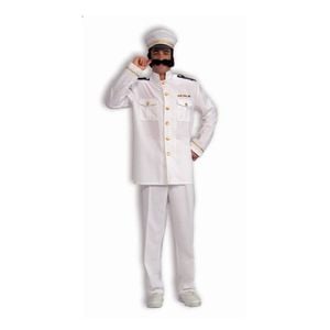 Rubie's Naval Captain Men's Halloween Costume with Tunic, Pants and Cap, Colour, Standard