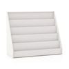 Costway 5-Tier Bookcase Magazine Book Display Shelves White