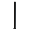 RapidFence 50 x 1600 x 50mm Black Steel Capped Flanged Fence Post