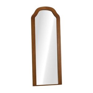 Oikiture Full Length Mirror Floor Makeup Mirrors 165x60cm Walnut Wood Bedroom