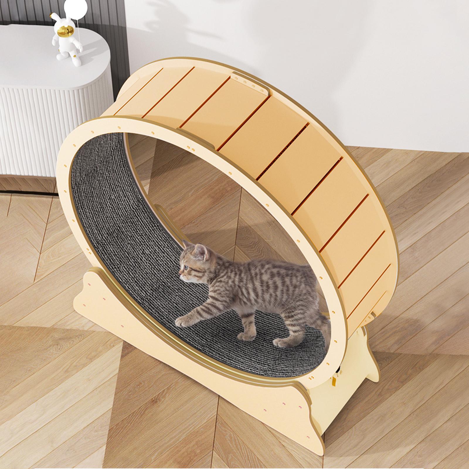 TOPET Cat Exercise Wheel Toy Running Exerciser Treadmill Scratcher Board 87cm Bunnings Australia