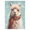 P&P Alpaca Canvas Print - Charming Wall Art for Living Room, Bedroom & Office Décor 50x70cm