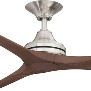 ThreeSixty 152cm Nickel / Walnut 3 Blade AC Spitfire Ceiling Fan