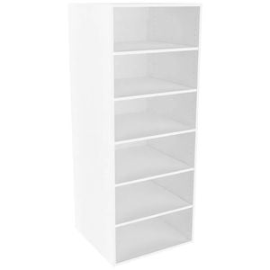 Lugna 1536 x 600 x 580mm White Ready to Assemble Robe Insert 5 Shelf Unit - White
