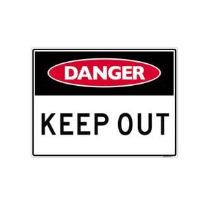 Sandleford 450 x 600mm Keep Out Plastic Sign