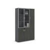 ModernHome MATEES 3Doors Display Cabinet 120cm(W)x40cm(D)x200cm(H) - Grey/ Brown