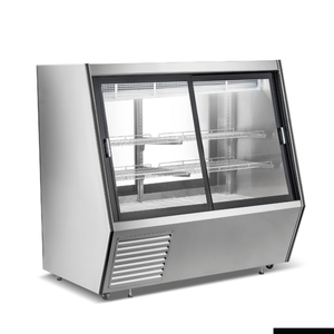 Bonvue Dual-access Refrigerated Deli, Meat And Seafood Display Case - Ams-15dd