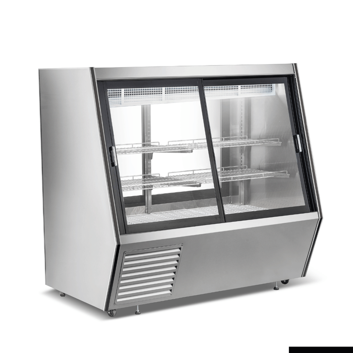 Bonvue Dual-access Refrigerated Deli, Meat And Seafood Display Case - Ams-15dd