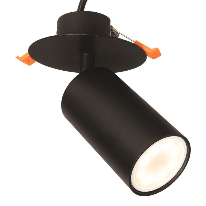 Brilliant Lighting Black Jez Plug In DIY LED Spotlight