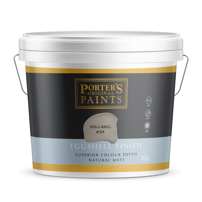Porter's Paints 10L Volcanic Ash Eggshell Finish