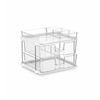 2-Tier Bathroom & Kitchen Organizers with 8 Dividers - Under Sink & Pantry Storage