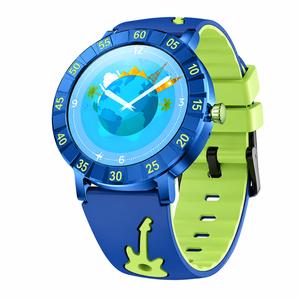 Kids Smart Watch with SOS Call, HRV Monitor, Games, LED Flashlight, Wireless Calling & IP67 Waterproof– Blue
