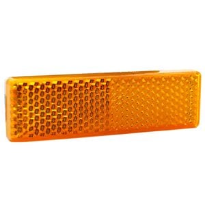 Sunrise Reflector Stick On Amber 75 X 22mm - Refa7522