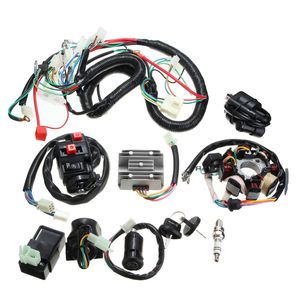 PriceDumb Wiring Loom Wire Harness CDI Stator Kit for Quad Bike 125cc 150cc 200cc 250cc ATV Dirt Electric Assembly